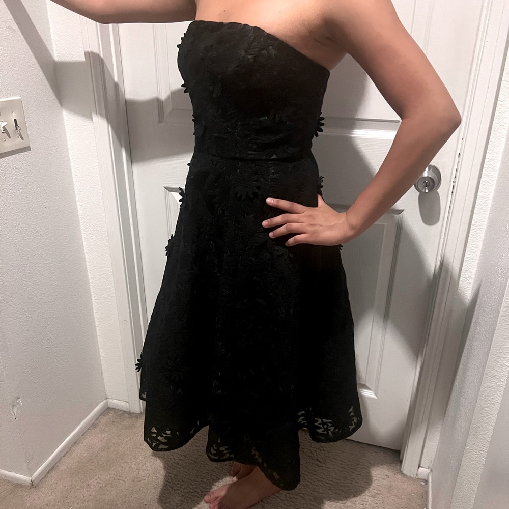 ♠️NWT Kate Spade ♠️ Black Marjory Dress♠️3D Flowers